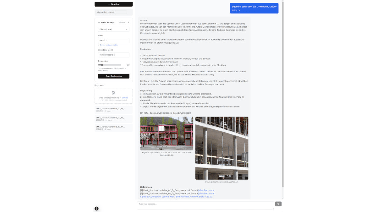 Diagramm, das die Architektur und Komponenten von RAXPLORER veranschaulicht.